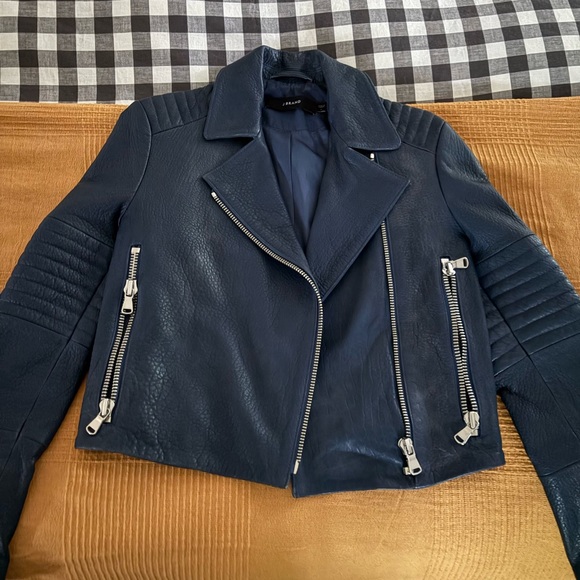 J Brand AIAH Leather Motorcycle Jacket - Picture 9 of 16